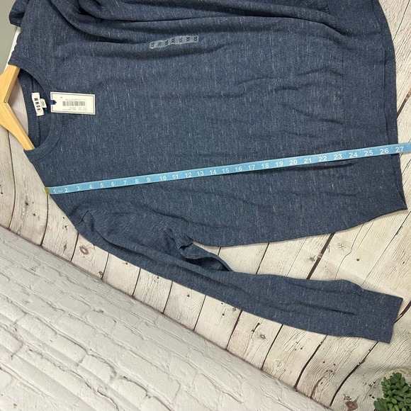 ROWM Mens Dillards Crew Neck Sweater Heather Blue Grey XXL NWT - Picture 6 of 10
